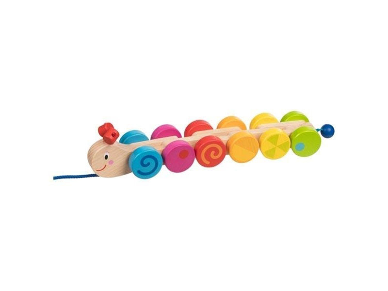 Goki Wooden Pull Animal Caterpillar