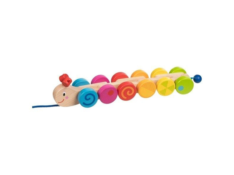 Goki Wooden Pull Animal Caterpillar