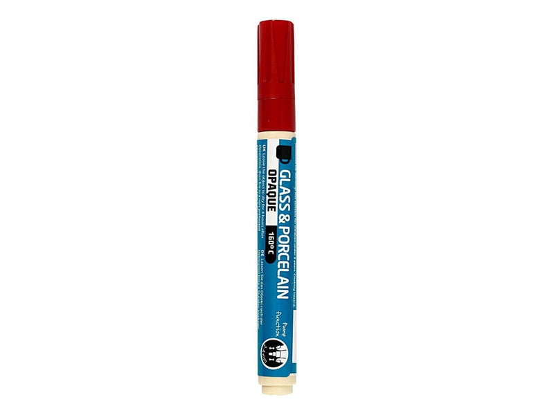 Creativ Company Glass and Porcelain Pen Opaque - Dark Red