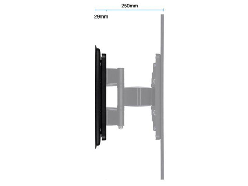 Multibrackets Super Slim neigen & Turn 40 kg 65" 100 x 100 mm