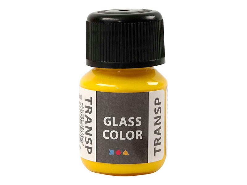 Creativ Company Glass Color Transparent Paint - Lemon Yellow 30ml
