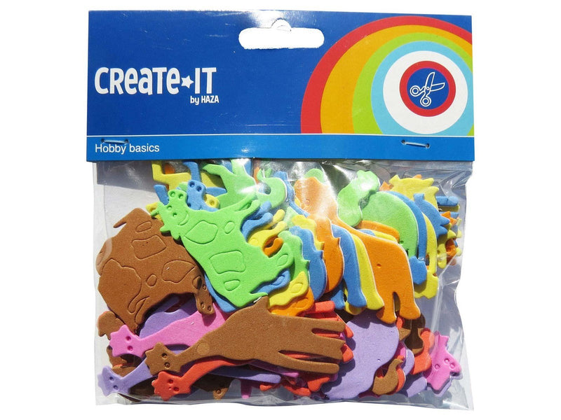 Haza Witbaard Foam stickers Animals 64 pcs.
