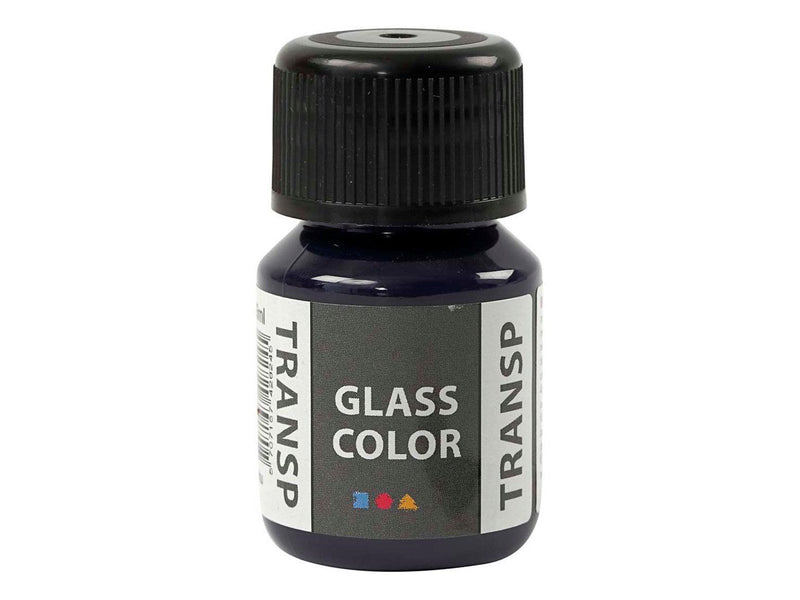 Creativ Company Glass Color Transparent Paint - Navy Blue 30ml
