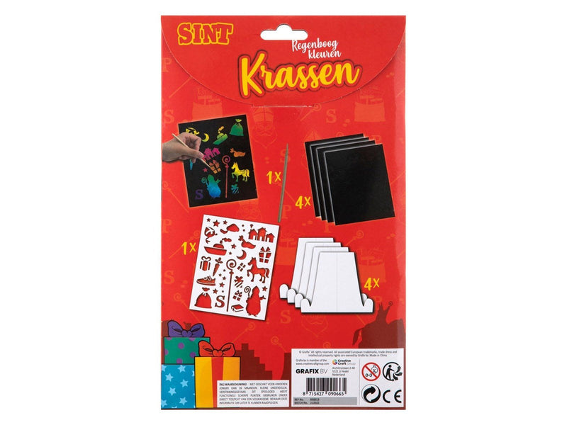 Grafix Sinterklaas Scratches Rainbow Colors