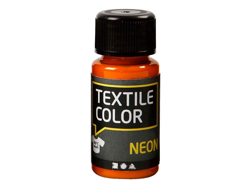 Creativ Company Textile Color Opaque Textile Paint - Neon Orange 50ml
