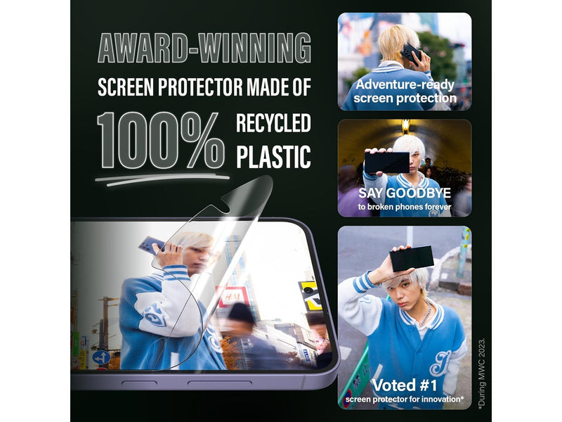 PanzerGlass MATRIX Screen Protector with D3O Samsung Galaxy S24 Plus | Ultra-Wide Fit w. AlignerKit