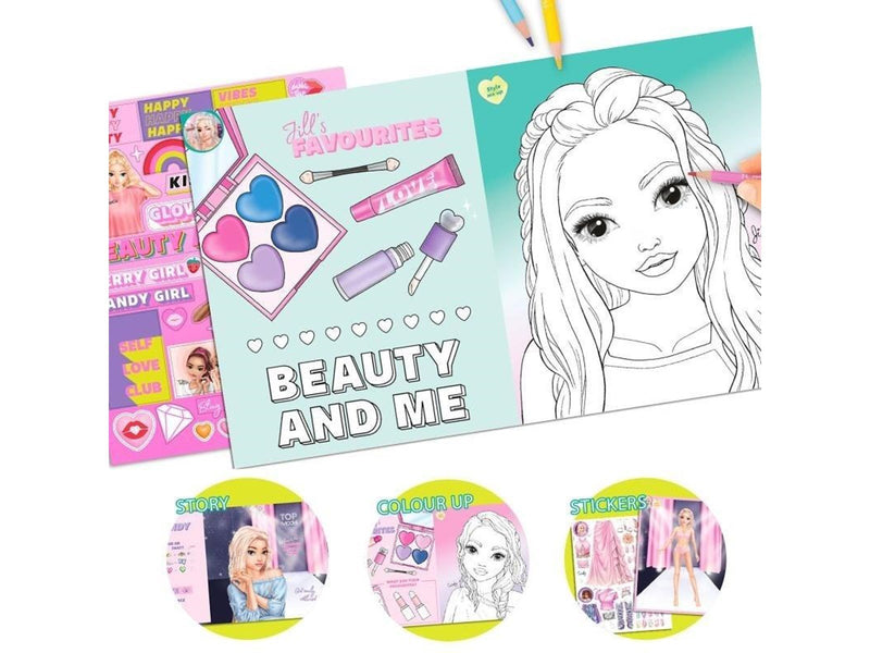 Topmodel Colouring Book
