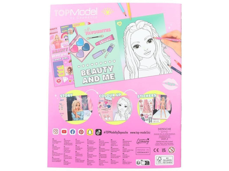 Topmodel Colouring Book