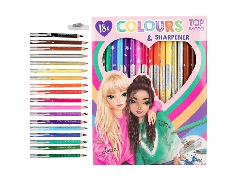 Topmodel 18 Colouring Pencilswith sharpener