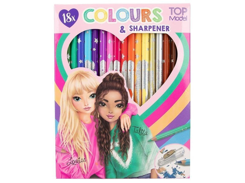 Topmodel 18 Colouring Pencilswith sharpener