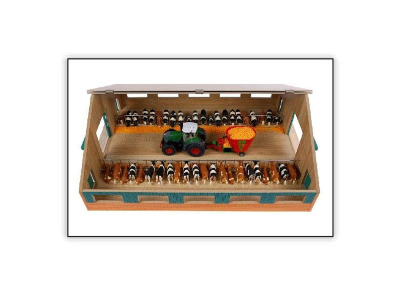 Kids Globe Running stable Wood 1:32