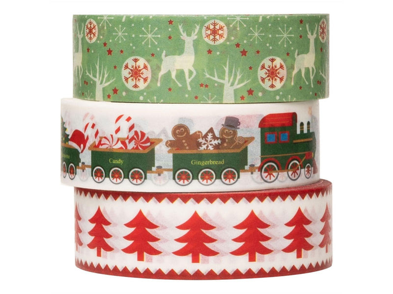 Colorations - Washi Tape Christmas 3 Rolls 5mtr.