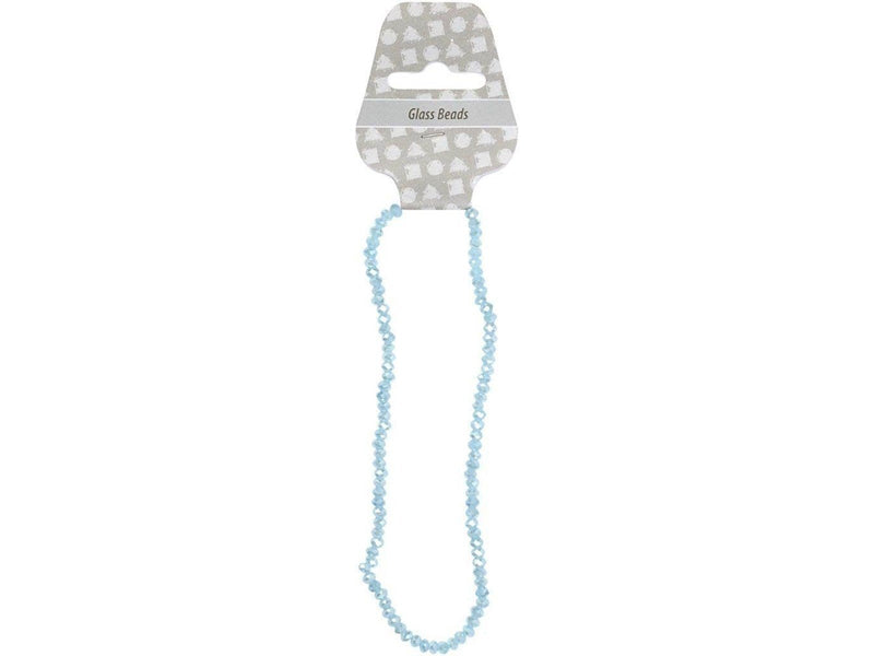 Creativ Company Faceted Beads Sea Blue 100pcs.