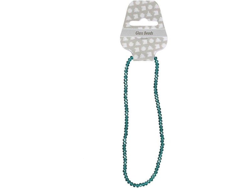 Creativ Company Faceted Beads Emerald Green 100pcs.