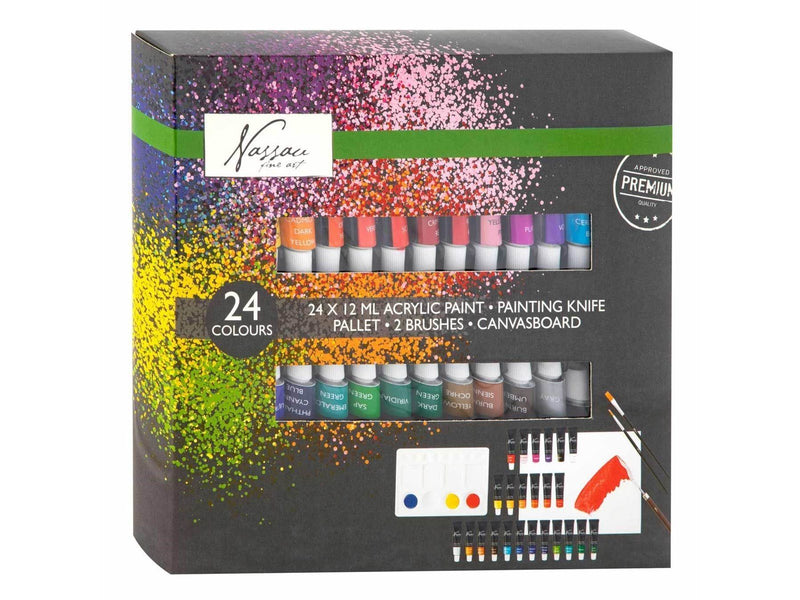 Creative Craft Group Nassau Classic Acrylic Paint Set 24x12ml