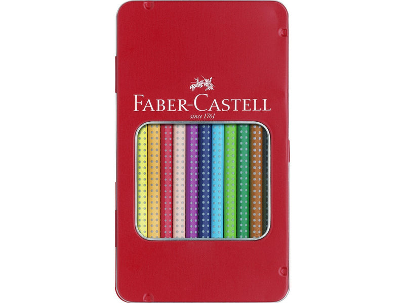 Faber Castell Color GRIP colored pencil tin box with 12 pcs