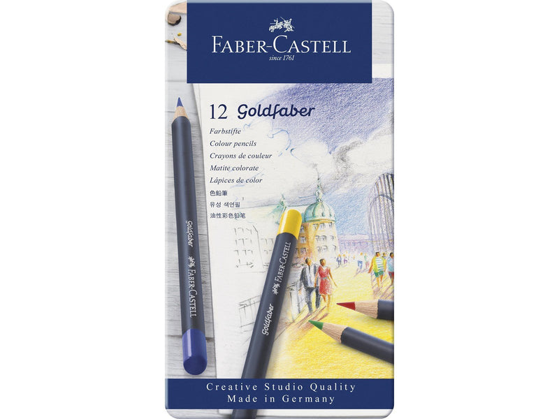 Faber Castell - Colour pencil Goldfaber tin (12 pcs)