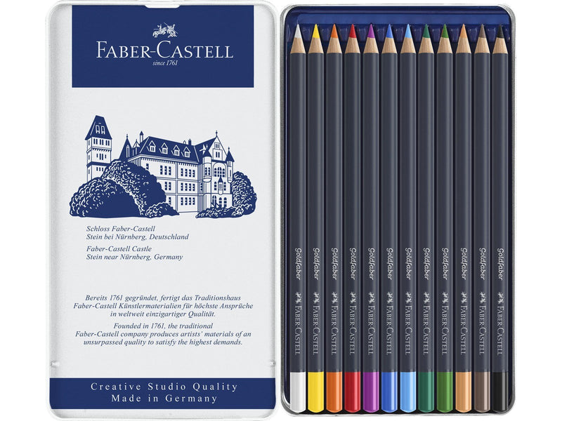 Faber Castell - Colour pencil Goldfaber tin (12 pcs)