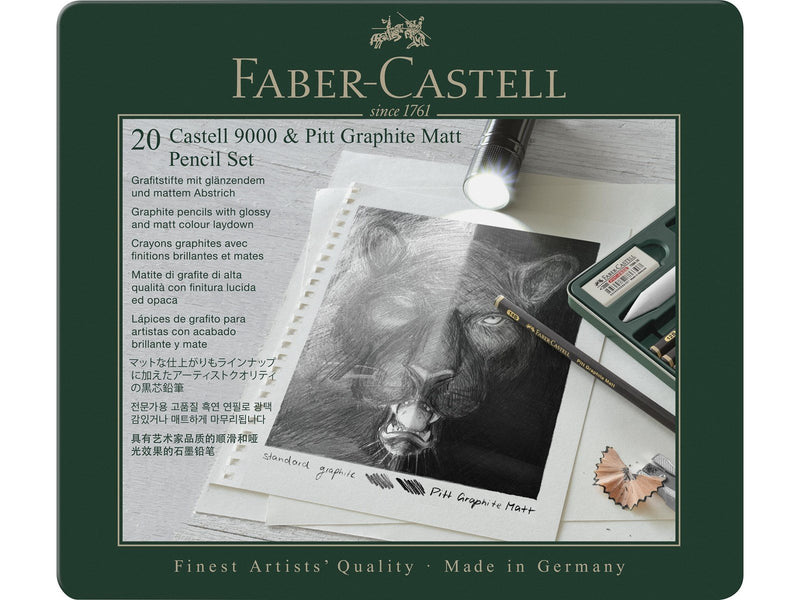 Faber Castell Faber-Castell Pitt Graphite Matt & Castell 9000 Set