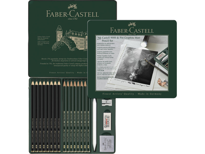 Faber Castell Faber-Castell Pitt Graphite Matt & Castell 9000 Set