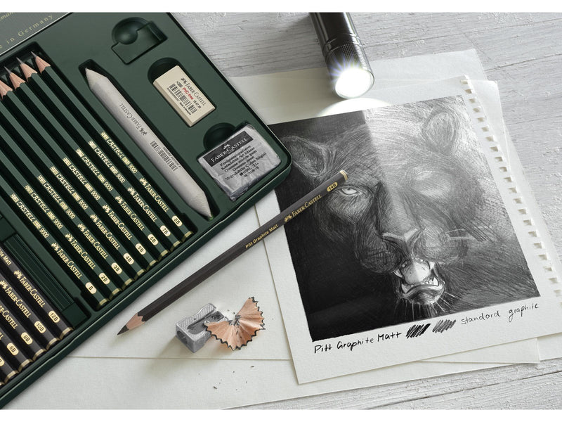 Faber Castell Faber-Castell Pitt Graphite Matt & Castell 9000 Set