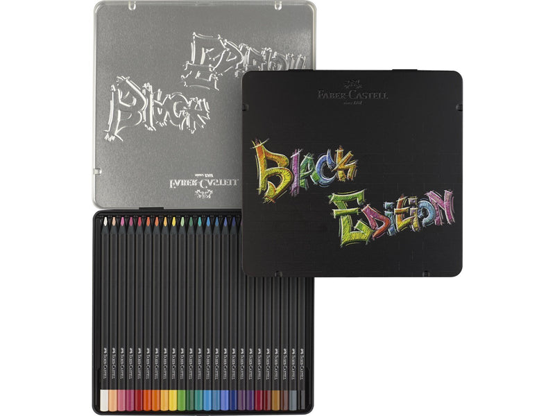 Faber Castell Colour Pencils Black Edition tin (24 pcs)