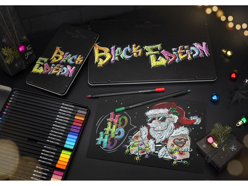 Faber Castell Colour Pencils Black Edition tin (24 pcs)