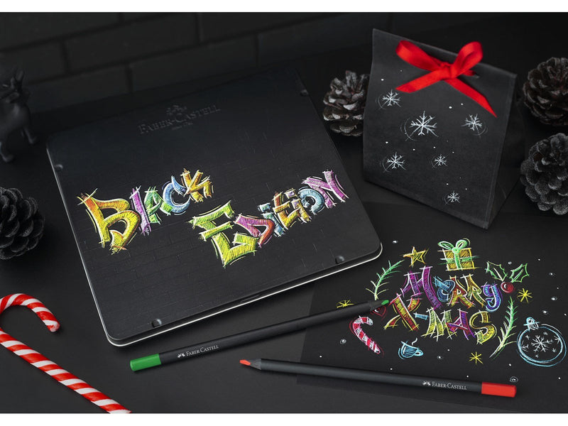 Faber Castell Colour Pencils Black Edition tin (24 pcs)