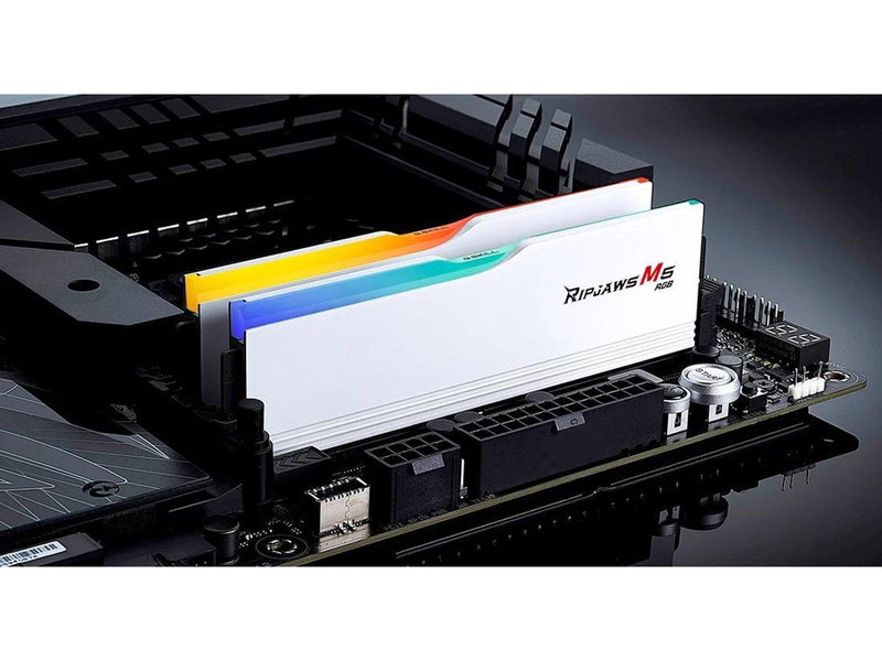 G.Skill Ripjaws M5 RGB DDR5-5200 - 96GB - CL40 - Dual Channel (2 pcs) - Intel XMP - Weiß mit RGB