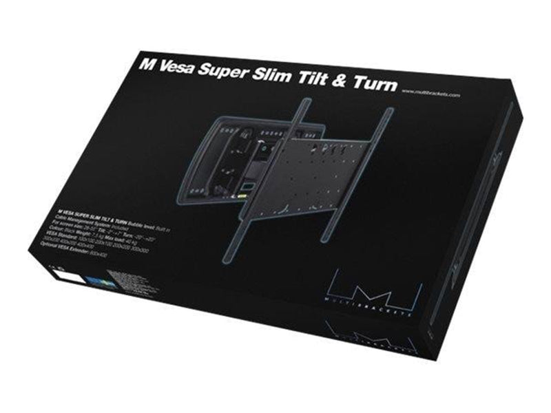 Multibrackets Super Slim neigen & Turn 40 kg 65" 100 x 100 mm