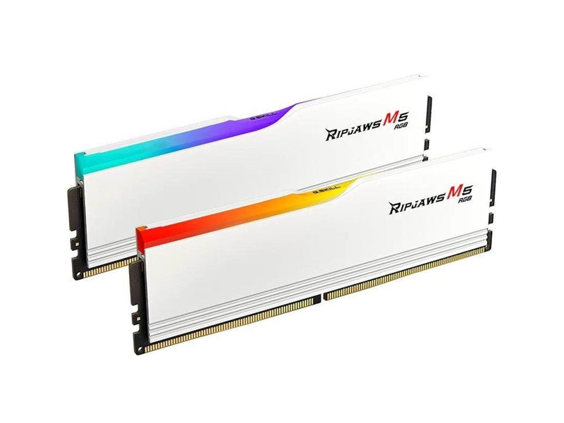 G.Skill Ripjaws M5 RGB DDR5-6400 - 32GB - CL32 - Dual Channel (2 pcs) - Intel XMP - Weiß mit RGB
