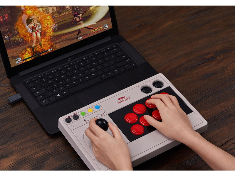 8BitDo Arcade Stick - Truxton Steam Bundle - Wireless Arcade stick - Nintendo Switch