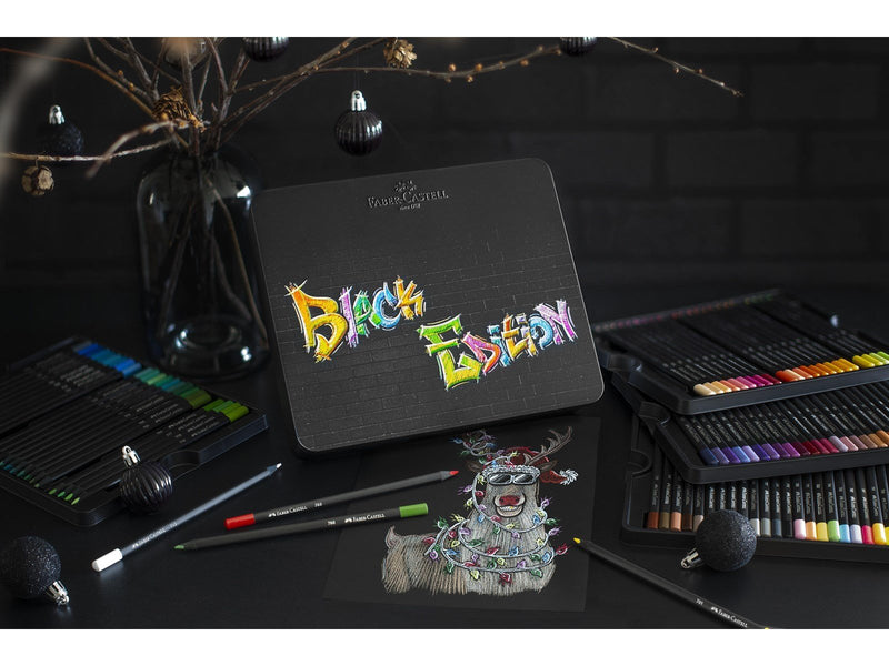 Faber Castell Colour Pencils Black Edition tin (100 pcs)