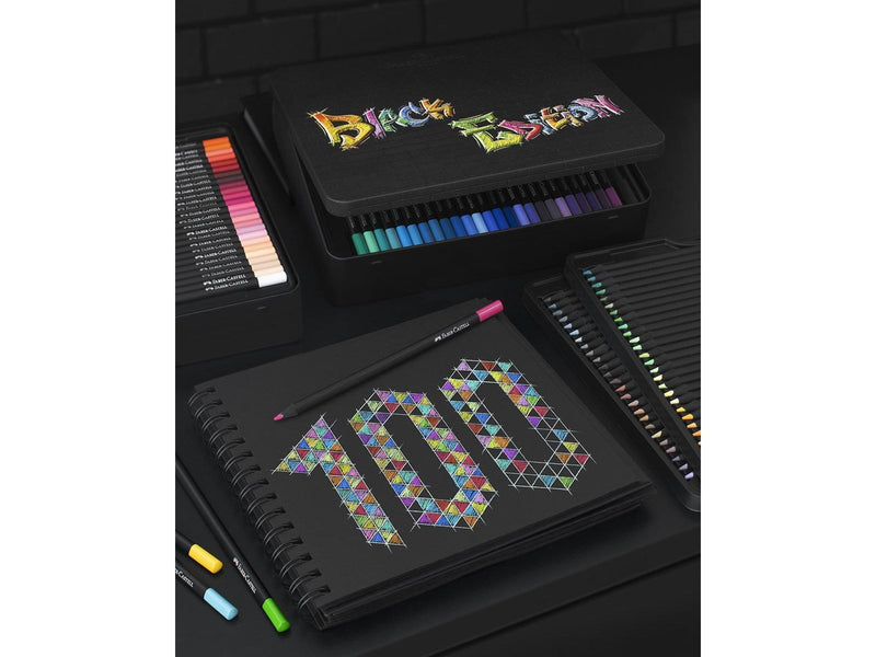 Faber Castell Colour Pencils Black Edition tin (100 pcs)