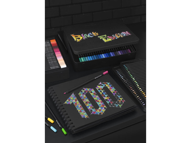 Faber Castell Colour Pencils Black Edition tin (100 pcs)