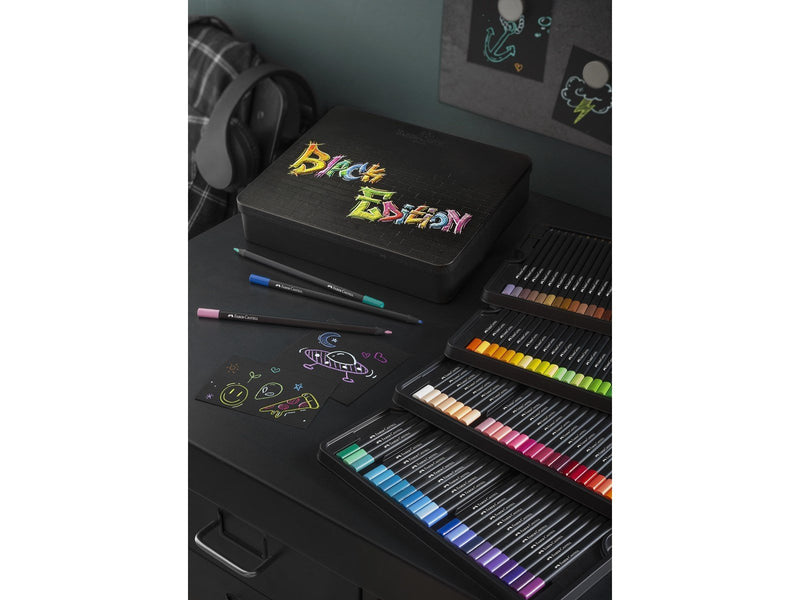 Faber Castell Colour Pencils Black Edition tin (100 pcs)