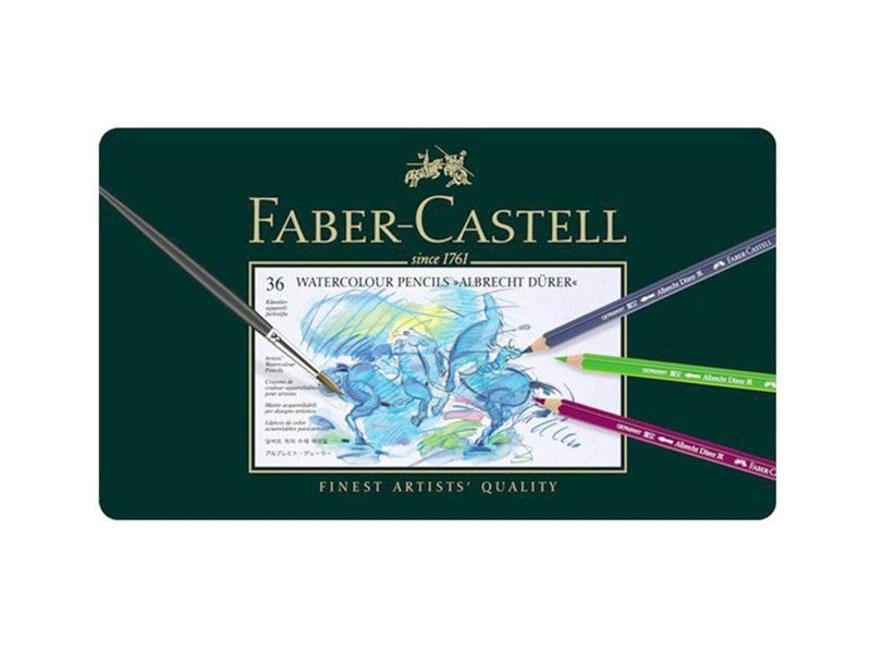 Faber Castell - Albrecht Dürer Watercolor colored pencils - Metal box with 36 pcs