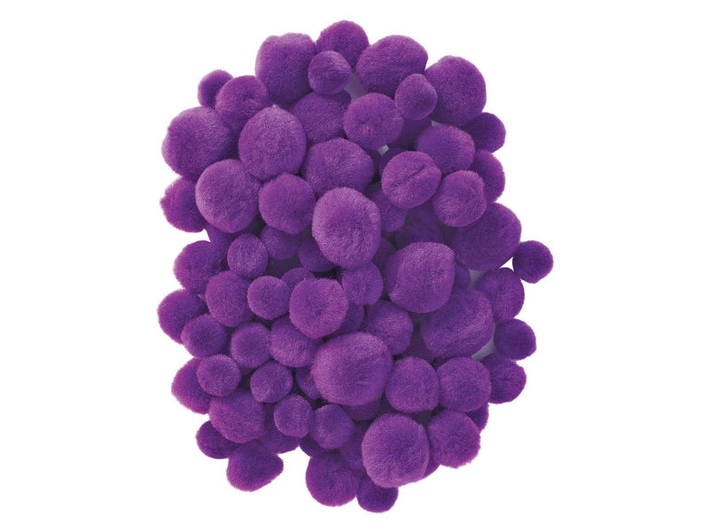 Colorations - Pom Poms Purple 100pcs.