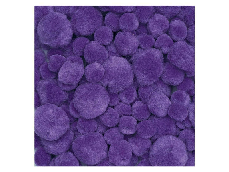 Colorations - Pom Poms Purple 100pcs.