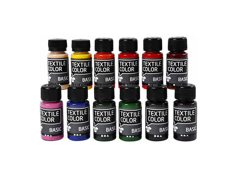 Creativ Company Textile Color Semi-opaque Textile Paint 12x50ml