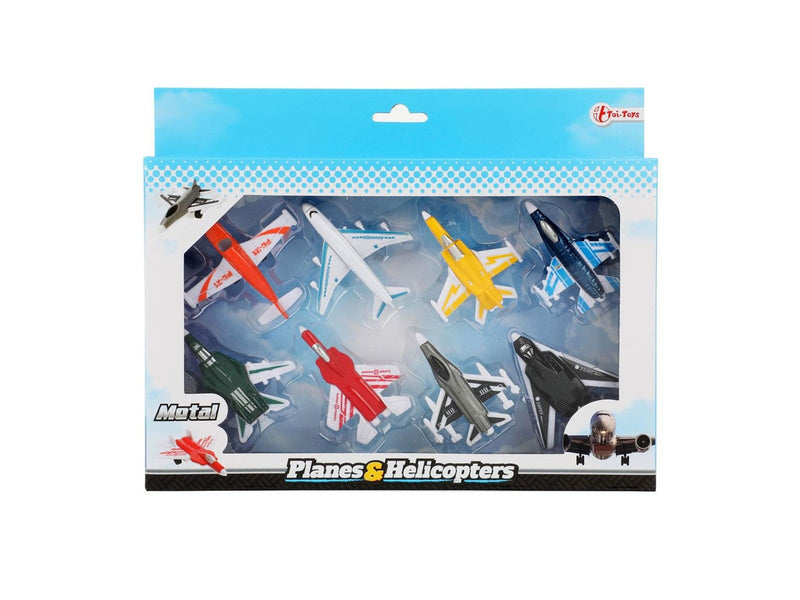 Toi-Toys Metal Airplanes Speedfighter 8 pcs.