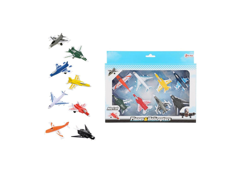 Toi-Toys Metal Airplanes Speedfighter 8 pcs.