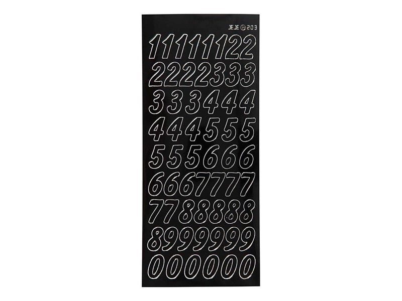 Creativ Company Stickers Large Numbers Black 1 Sheet