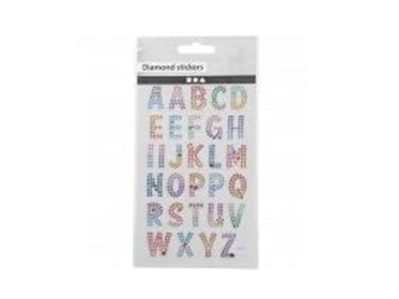 Creativ Company Diamond Stickers Alphabet 1 Sheet