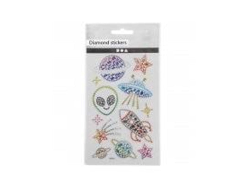 Creativ Company Diamond Stickers Space 1 Sheet