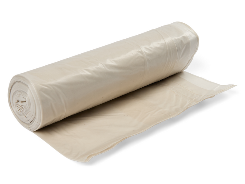 G.Funder Garbage bags with drawstring closure 100 liters 10 bags per roll clear plastic - heavy-duty quality