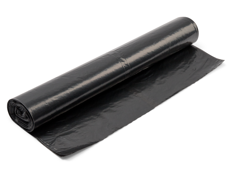 G.Funder Black garbage bags 120 liters 10 bags per roll - standard quality