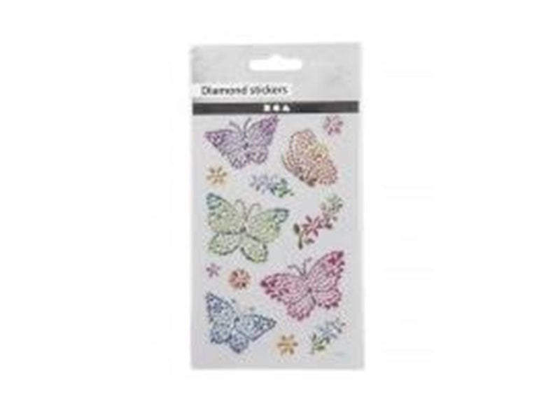 Creativ Company Diamond Stickers Butterfly 1 Sheet