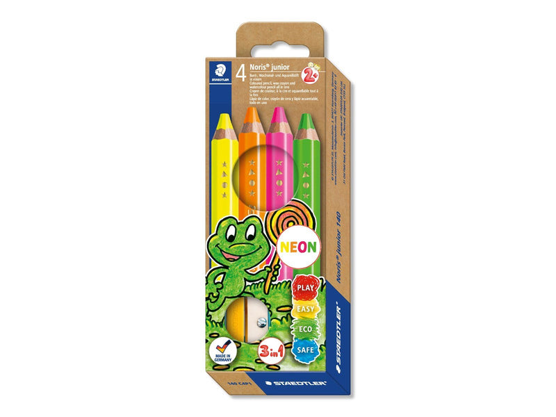 Staedtler Col. pencil NJ neon 4pc   100% PEFC