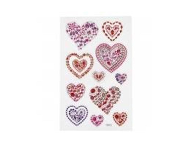 Creativ Company Diamond Stickers Hearts 1 Sheet